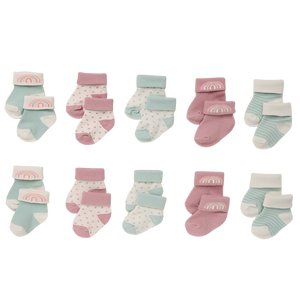 Rainbow cotton ankle socks (10 pack)