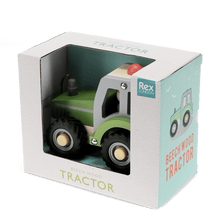 Load image into Gallery viewer, Wooden push along vehicle toy - Tractor (green)