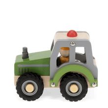 Load image into Gallery viewer, Wooden push along vehicle toy - Tractor (green)