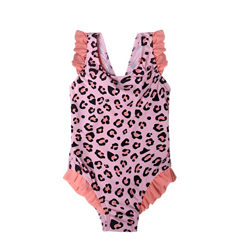 Pink Leopard Print Swimsuit