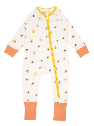 Honey Bee Zip-Up Romper