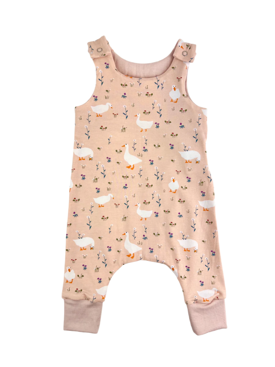 Pink Goose Romper