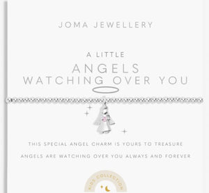 Kids' A Little 'Angels Watching Over You' Bracelet In Silver Plating