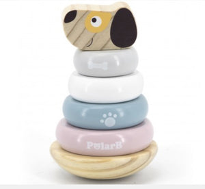 Wooden stacking puppy