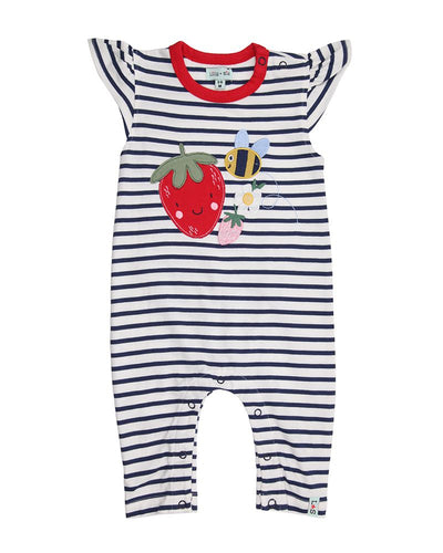 BUSY BEE APPLIQUE PLAYSUIT