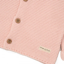 Load image into Gallery viewer, Pink organic cotton knit cardigan