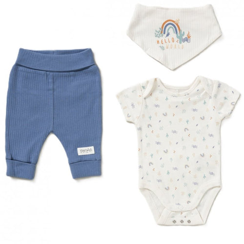 Boys rainbow bodysuit and ribbed joggers