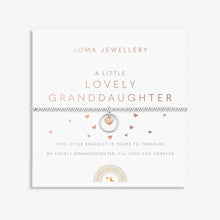 Load image into Gallery viewer, Kids&#39; A Little &#39;Granddaughter&#39; Bracelet In Silver And Rose Gold Plating