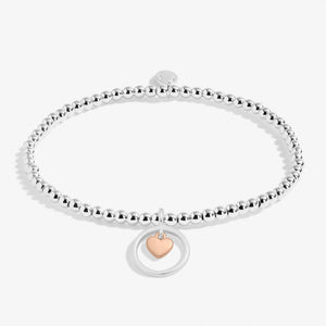 Kids' A Little 'Granddaughter' Bracelet In Silver And Rose Gold Plating