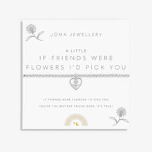 Load image into Gallery viewer, Kids&#39; A Little &#39;If Friends Were Flowers I&#39;d Pick You&#39; Bracelet In Silver Plating