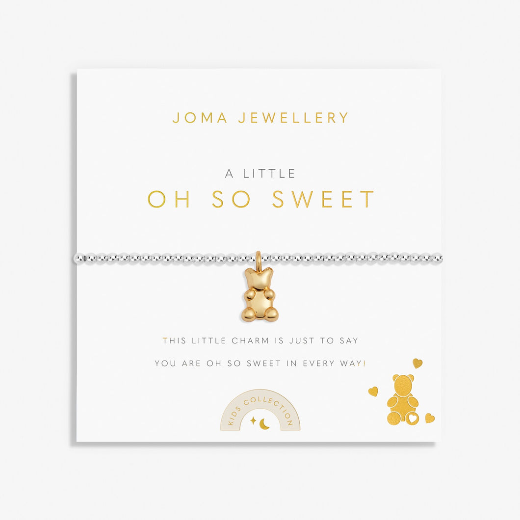 Kids' A Little 'Oh So Sweet' Bracelet In Silver And Gold Plating