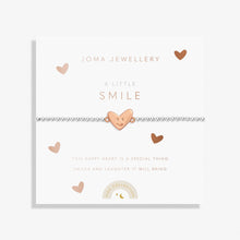 Load image into Gallery viewer, Kids&#39; A Little &#39;Smile&#39; Bracelet In Silver And Rose Gold Plating