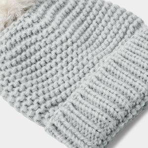 Grey Knitted Baby Hat