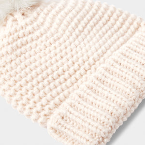 Eggshell Knitted Baby Hat