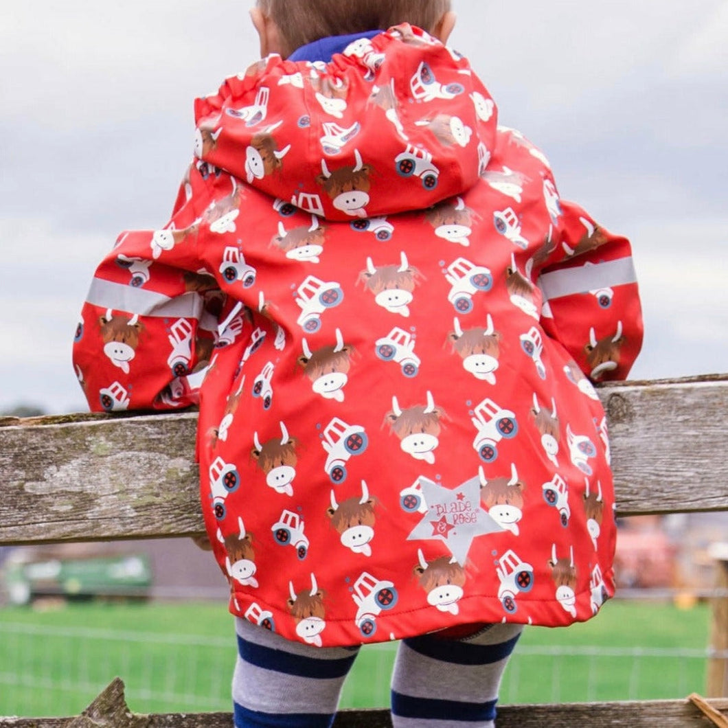 HIGHLAND COW COLOUR CHANGING RAINCOAT