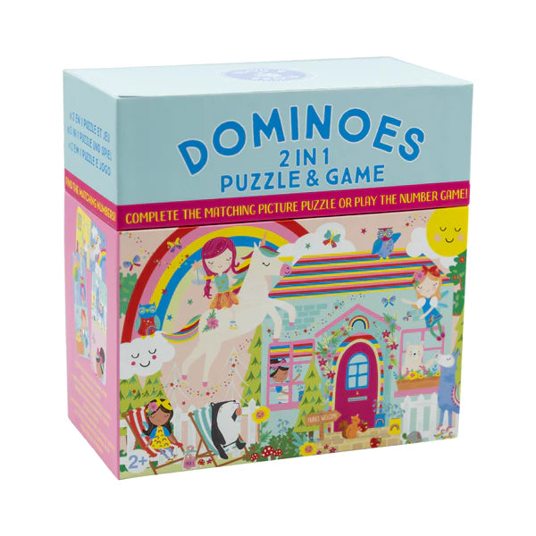 Rainbow Fairy Dominoes 2 in 1 Puzzle