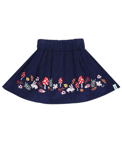 EMBROIDERED BORDER WOODLAND SKIRT