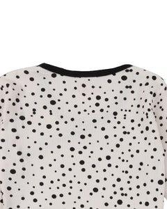 SCATTER DOT KIMONO BODYSUIT