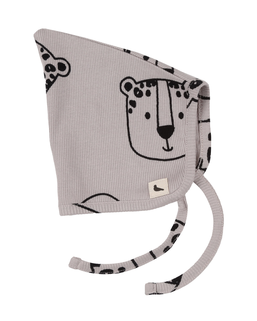 SNOW LEOPARD BONNET