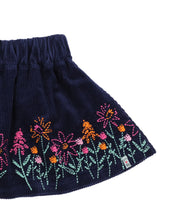 Load image into Gallery viewer, FLOWER BORDER CORD SKIRT