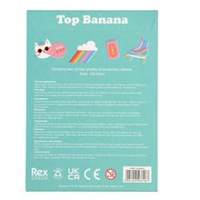 Load image into Gallery viewer, Top Banana Temporary Tattoos