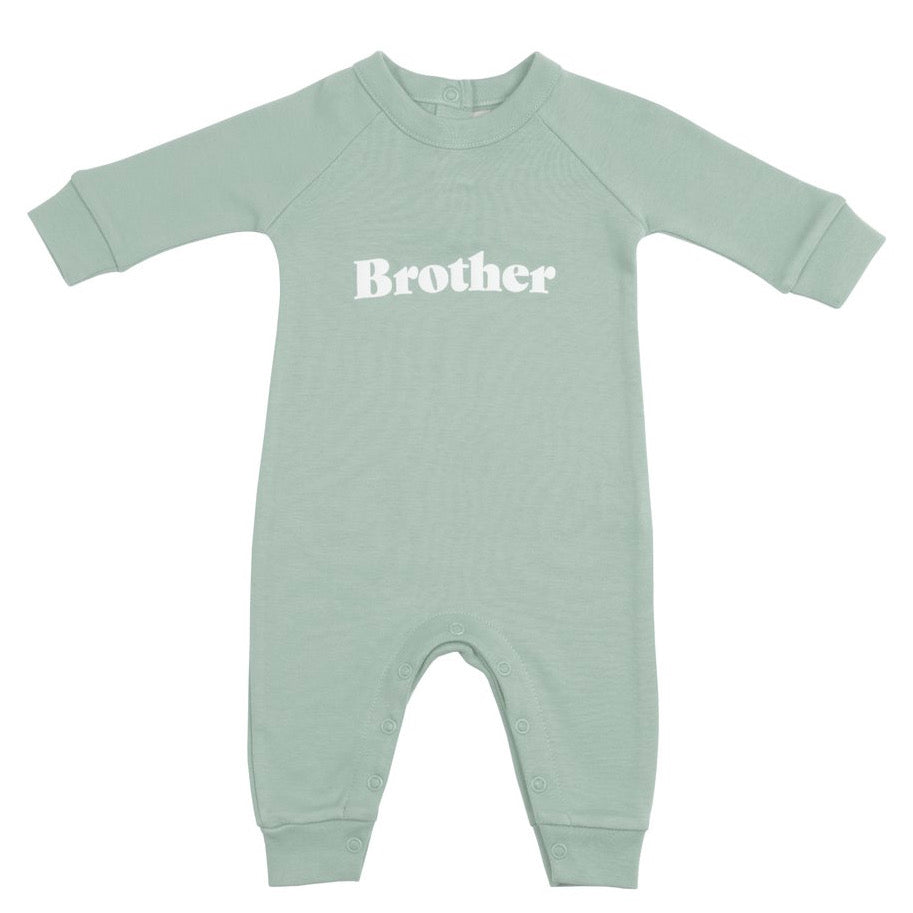 Sage 'BROTHER' Romper