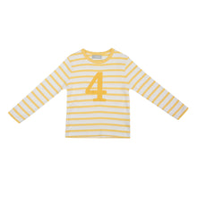 Load image into Gallery viewer, Buttercup &amp; White Birthday Top (Available in ages 1-5)