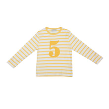 Load image into Gallery viewer, Buttercup &amp; White Birthday Top (Available in ages 1-5)