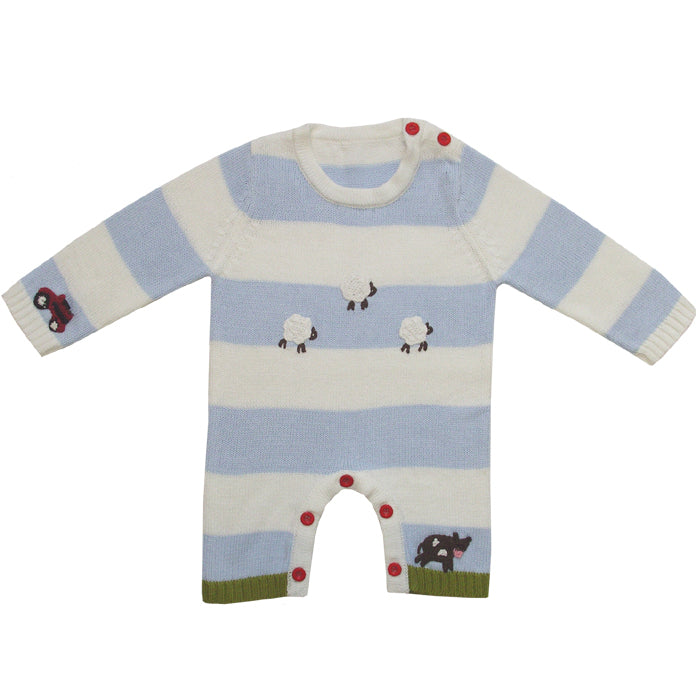 Farmyard Knitted Romper